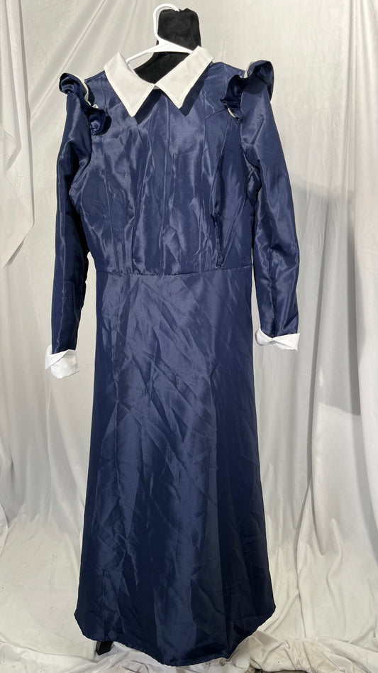 Women's 1890S Vintage Victorian Ball Gown Puff Sleeves Princess Dress Medieval Colonial Costume Empire Waist Gown size M