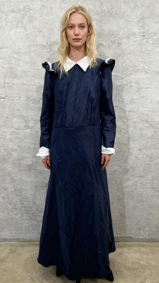 Women's 1890S Vintage Victorian Ball Gown Puff Sleeves Princess Dress Medieval Colonial Costume Empire Waist Gown size M