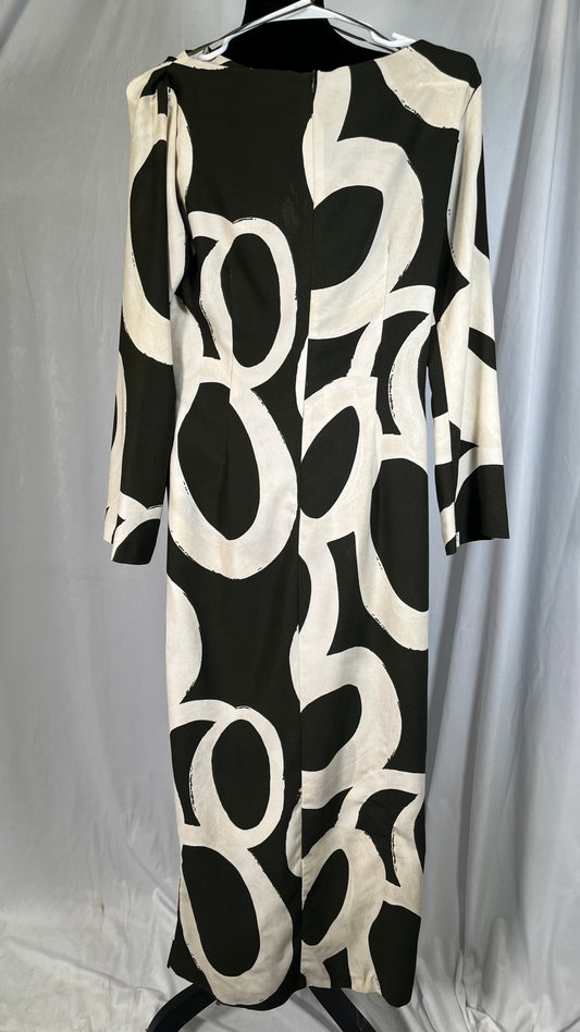 PRINTED MIDI DRESS Size M