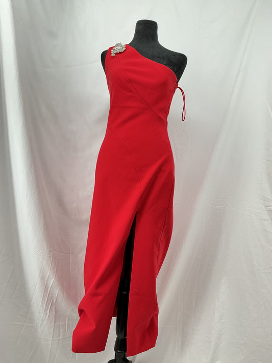 Red Sleeveless Long Dress Size 2