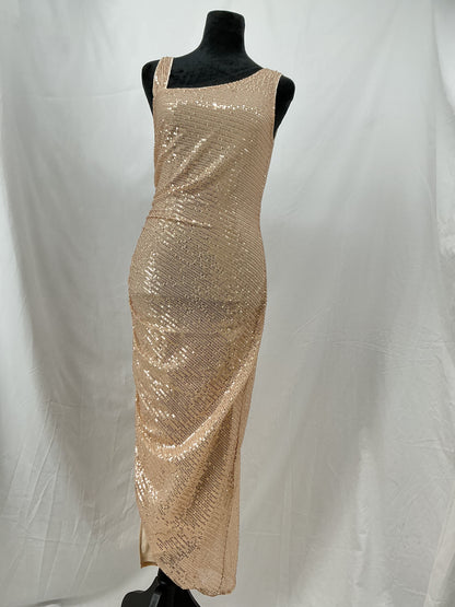 Grace Karin Gold Sequin Long Dress Size S