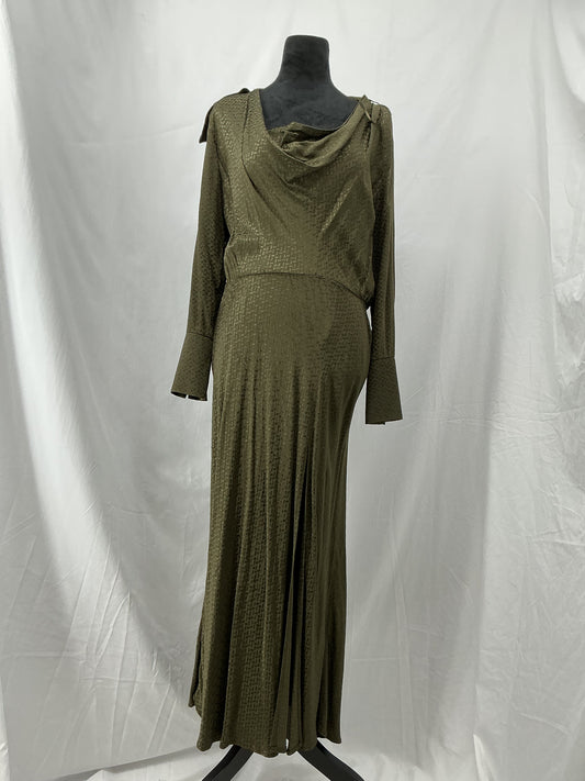 ZARA Green Long Sleeves Dress Size M