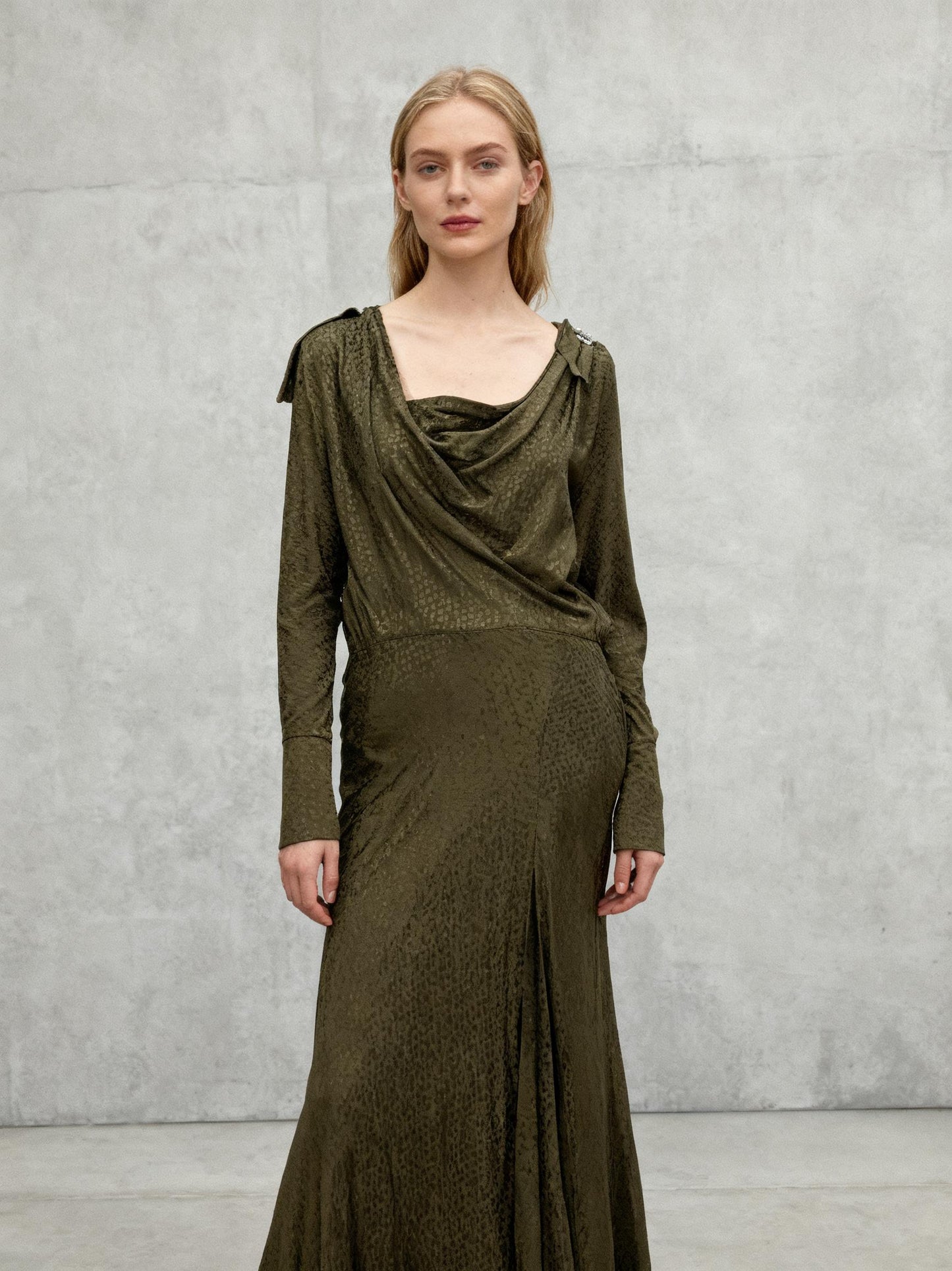 ZARA Green Long Sleeves Dress Size M