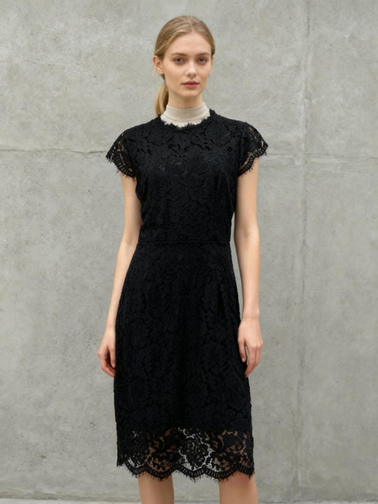Black Lace Dress Size M