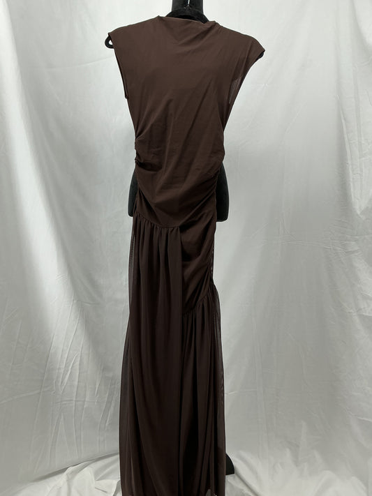 ZARA Brown Long Dress Size S