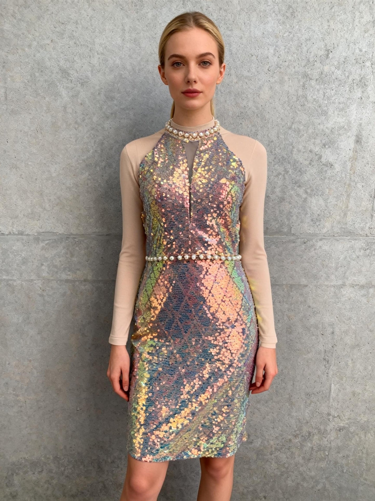 Gold Sequin Dress No Size