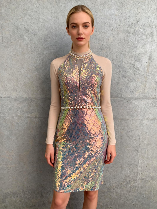 Gold Sequin Dress No Size