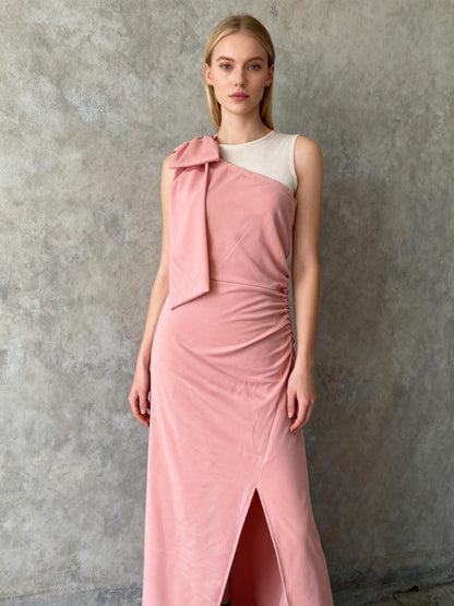 Pretty Garden Pink Long Dress Size M