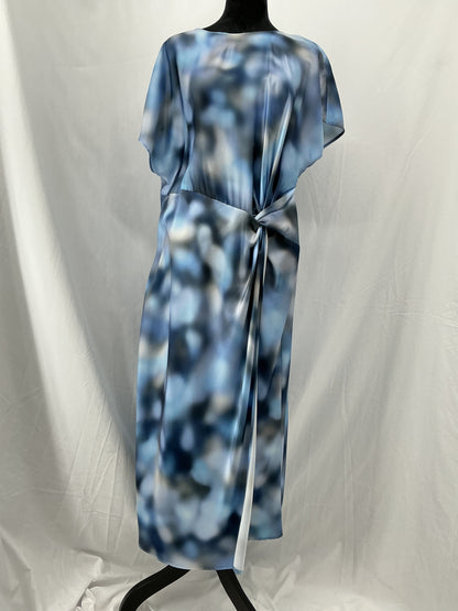 ZARA Blue Abstract Dress Size XL
