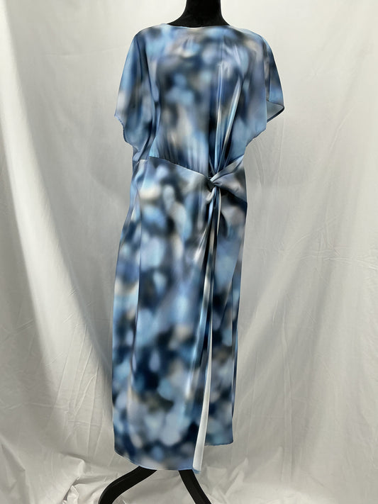 ZARA Blue Abstract Dress Size XL