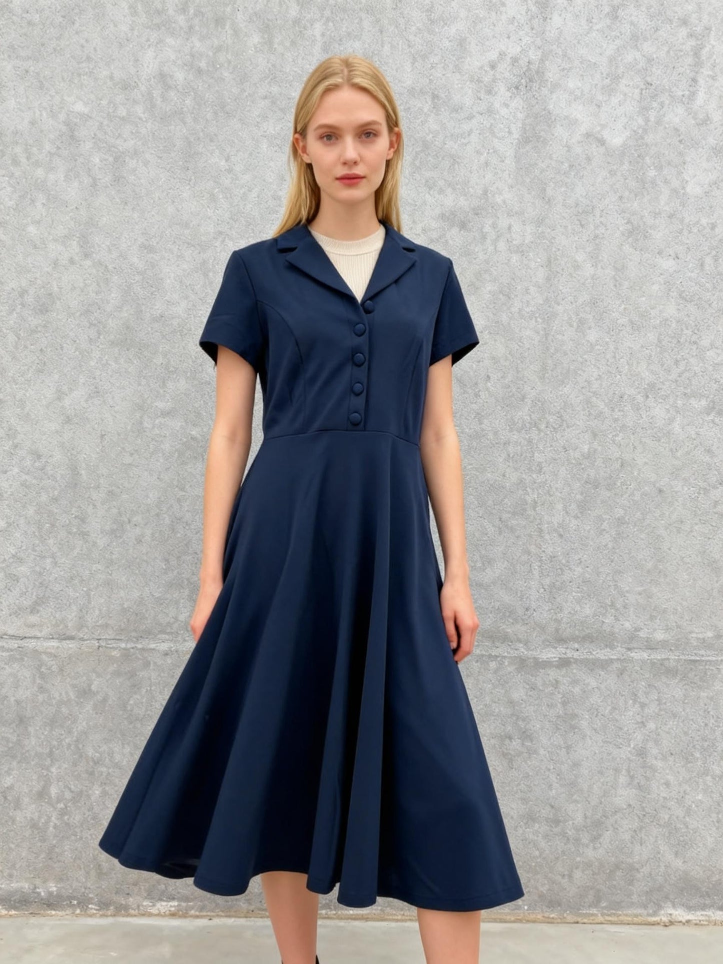 Dark Blue Dress - Size M