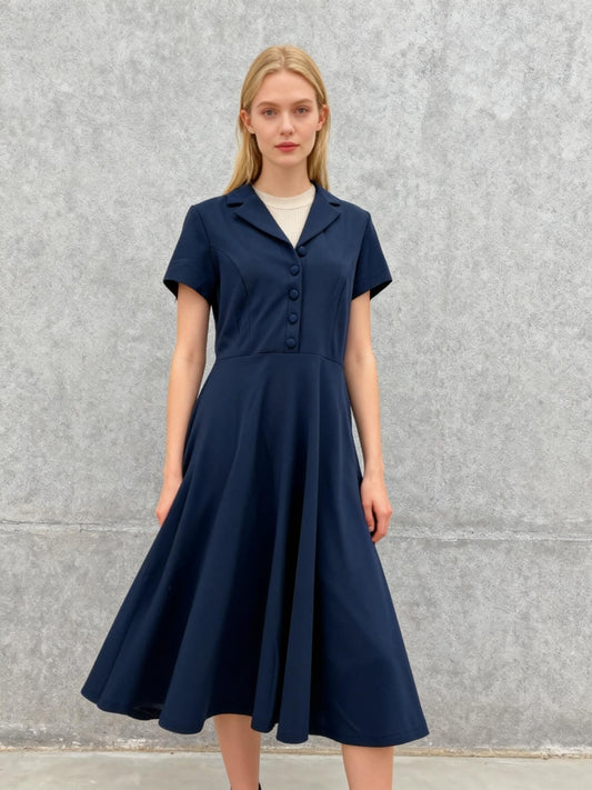 Dark Blue Dress - Size M
