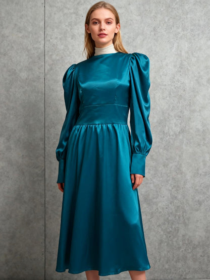 Blue Long Sleeves Dress Size S
