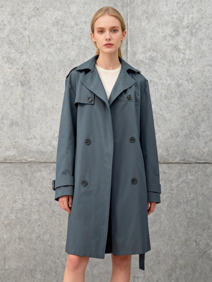 Grey Trench Coat Size No
