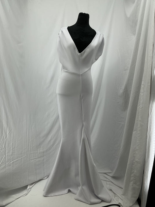 White Long Dress Size S