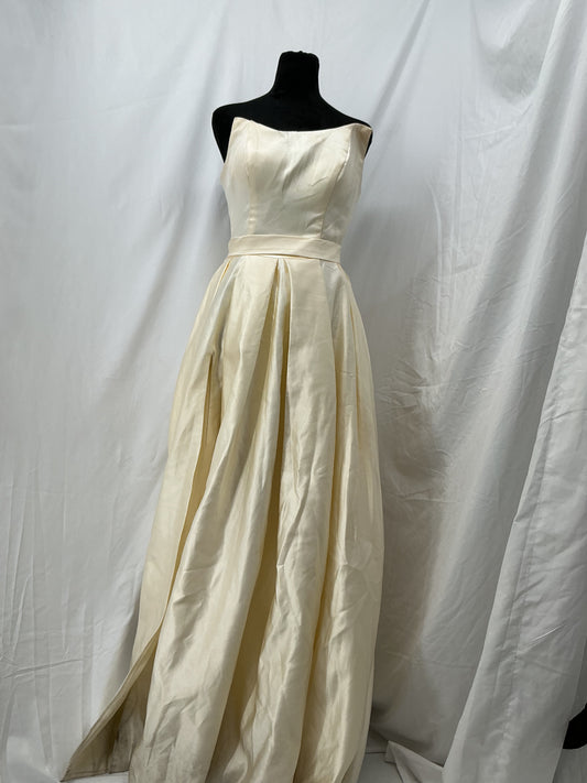 Beige Strapless Long Dress Size 88-70-96