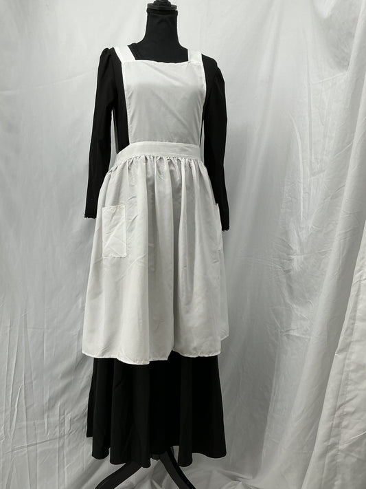 White Maid Apron Size S