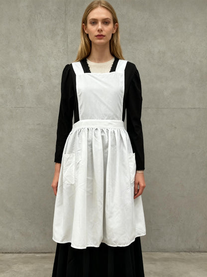 White Maid Apron Size S