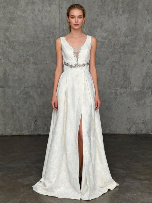 White Long Dress Size 4