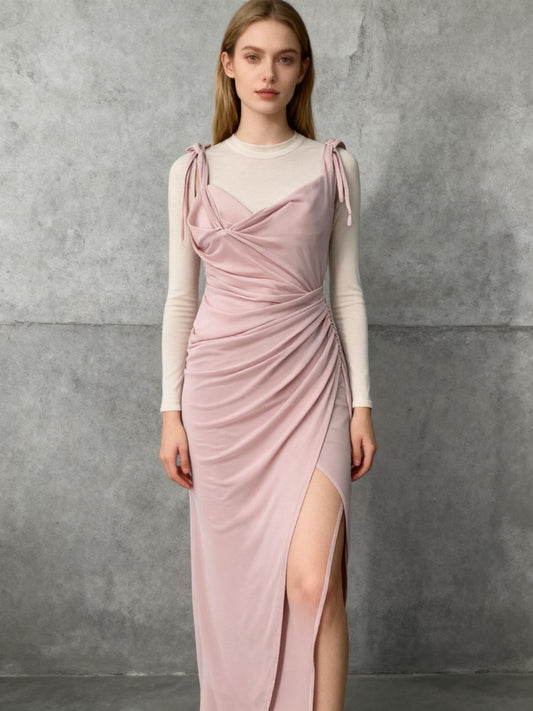 ASOS Pink Long Dress Size 2