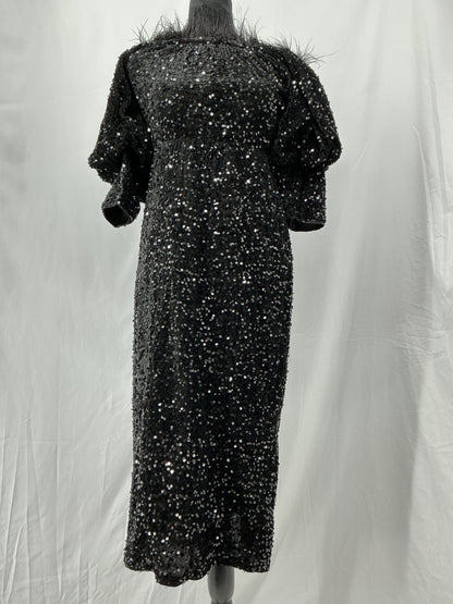 Black Sequin Dress Size M