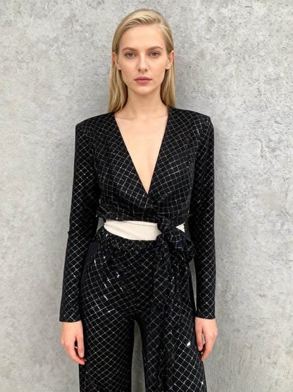 ZARA Black Patterned Dress Size M