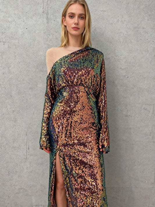 Multicolored Sequin Dress Size S