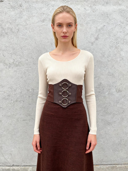 Brown Leather Belt