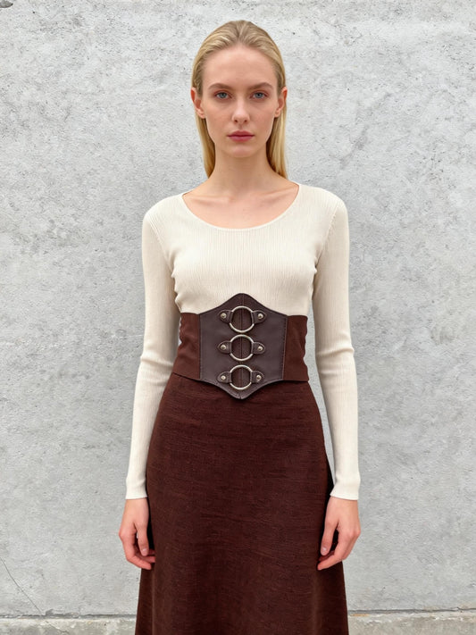 Brown Leather Belt