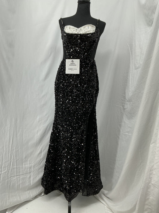 Black Sequin Dress Size No