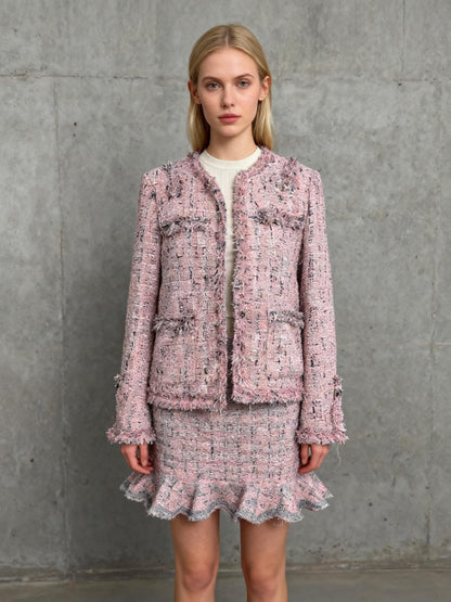 Pink Tweed Jacket Size No