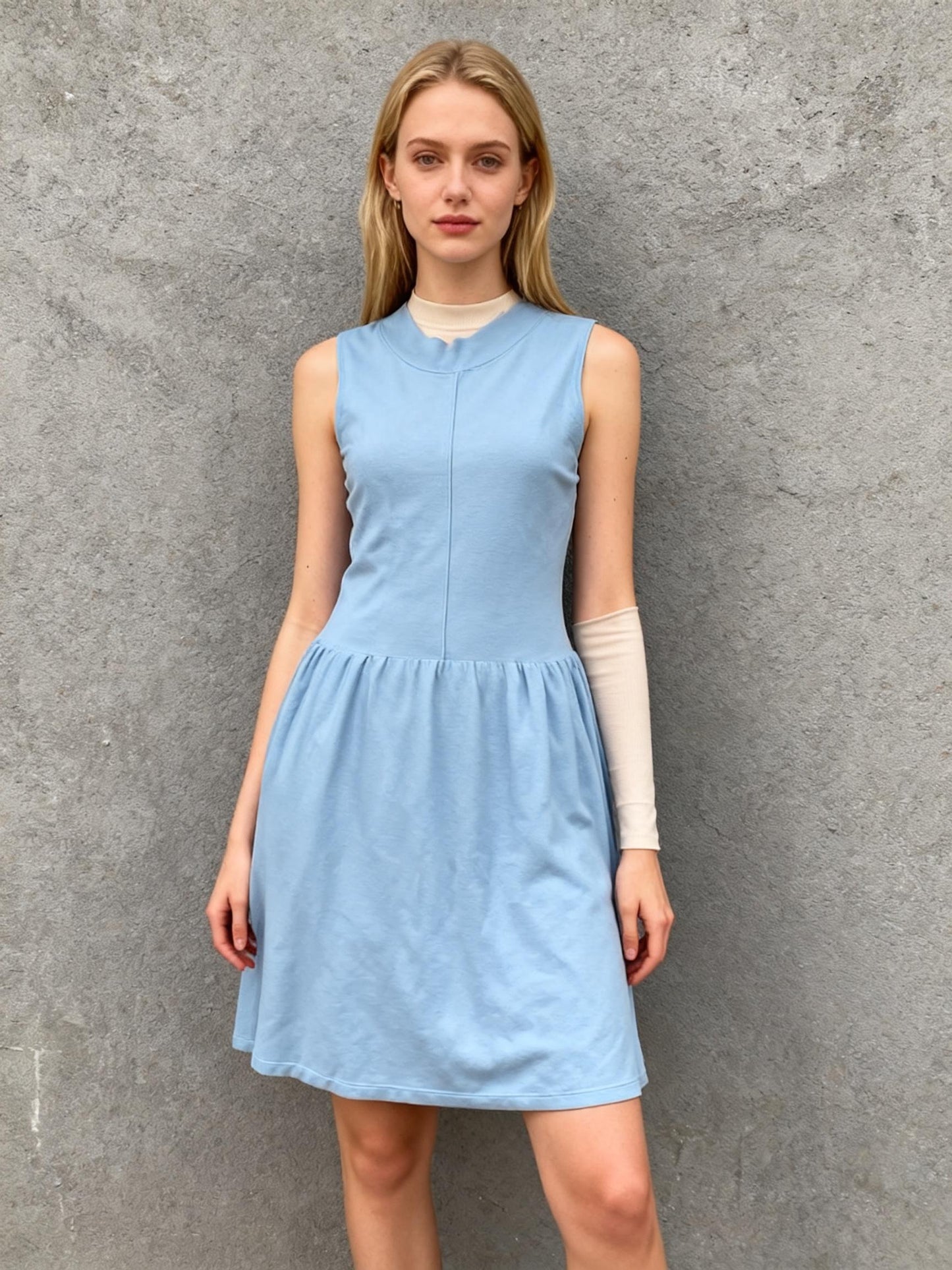 Light Blue Sleeveless Dress Size S