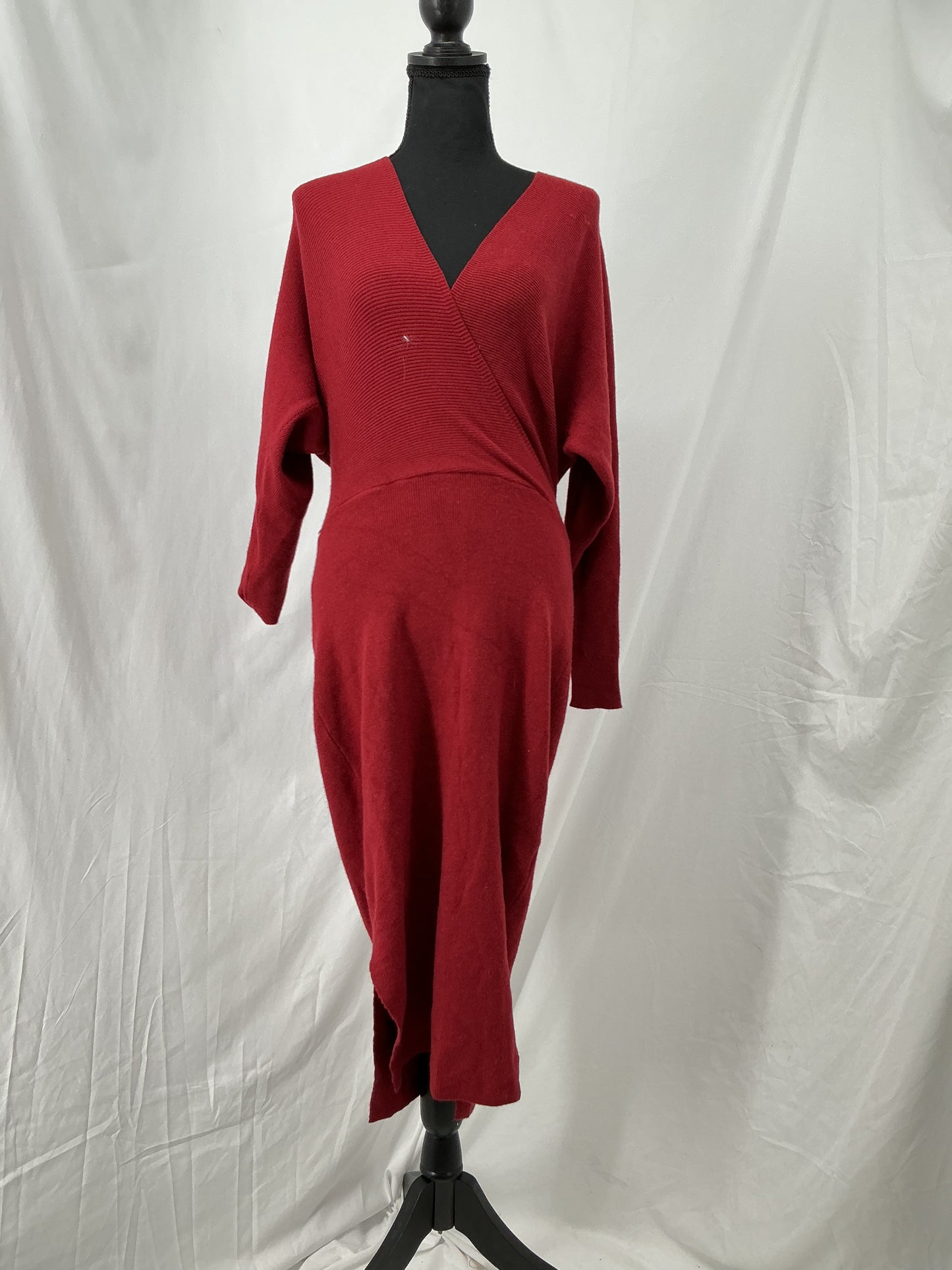 Long Sleeve Red Dress Size M