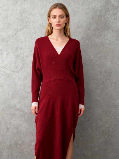 Long Sleeve Red Dress Size M