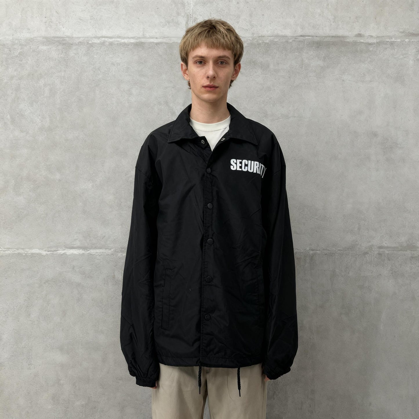 Black Security Jacket Size L