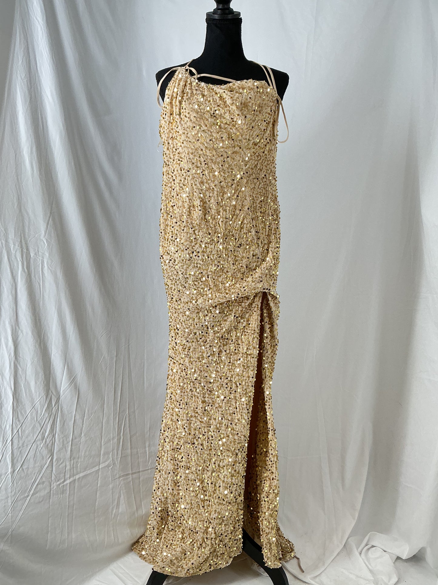 Gold Sequin Dress Size 2