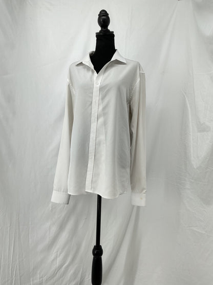 White Button-up Shirt Size L