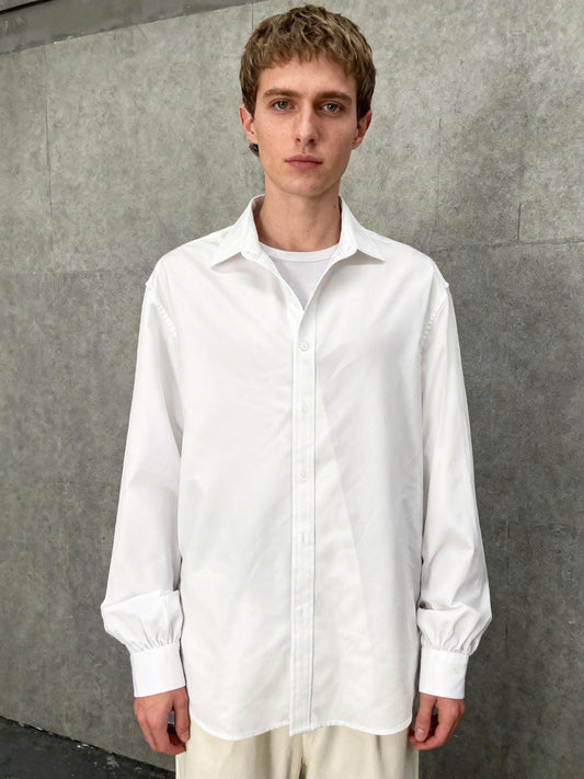 White Button-up Shirt Size L