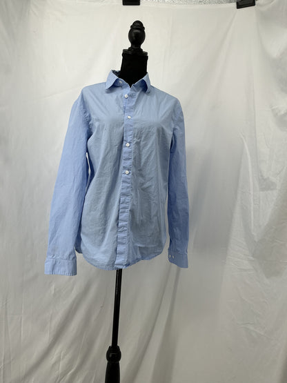 SHEIN Light Blue Button-up Shirt Size L