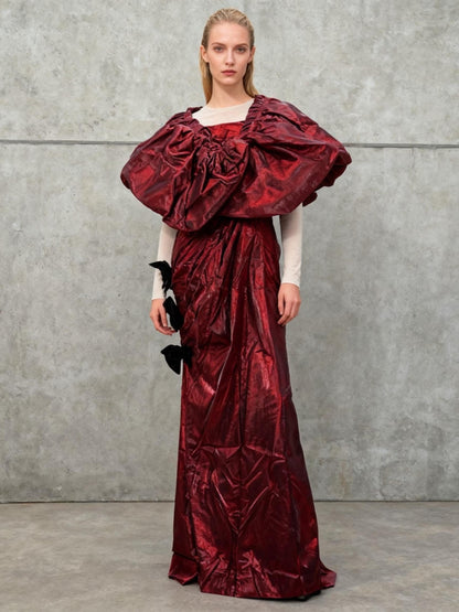 Red Long Dress Size No