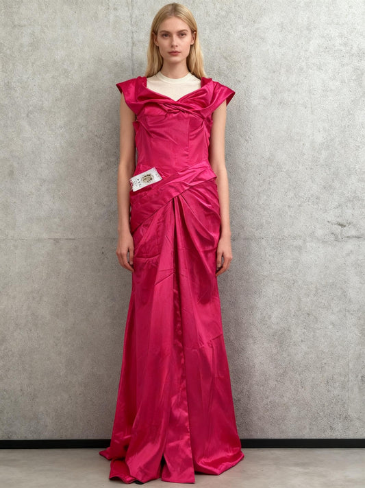 Fuchsia Long Dress Size No