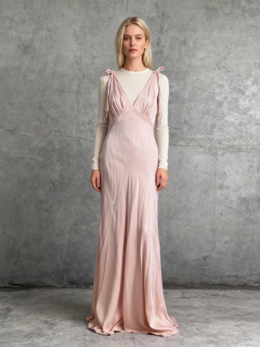 Pink Long Dress Size S