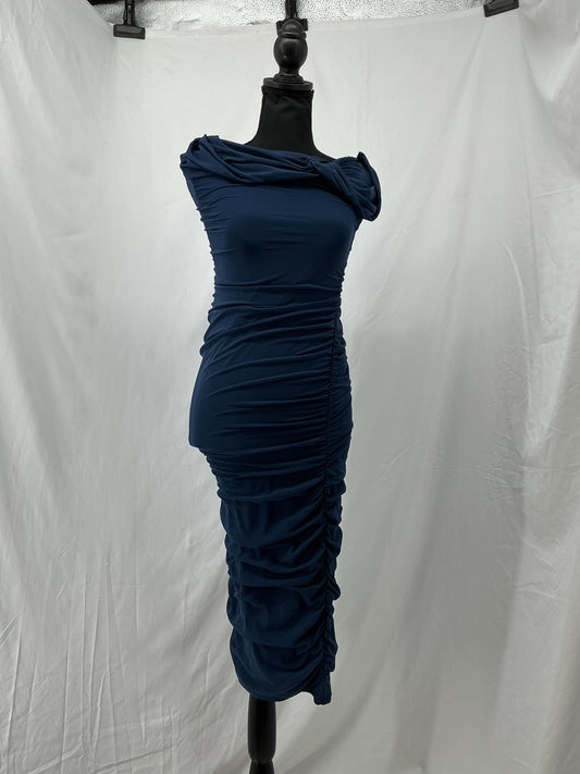 Pretty Garden Navy Blue Dress Size S