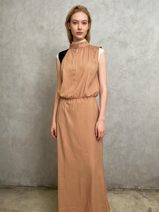 Pretty Garden Tan Dress Size M