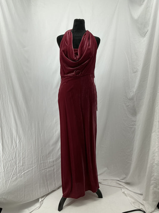 ZARA Maroon Long Dress Size S