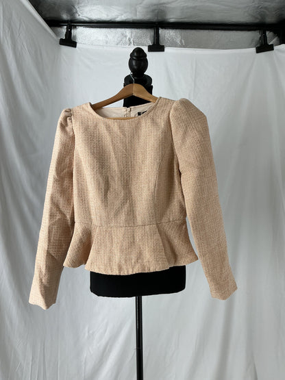 Beige Textured sweater Size XS