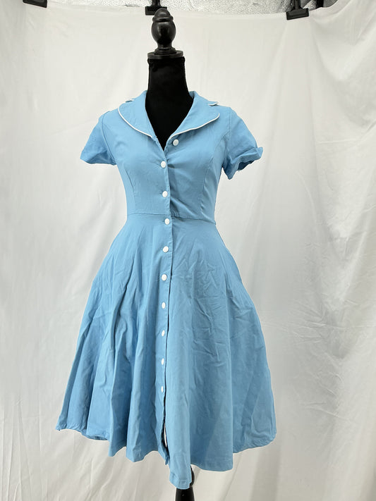 Light Blue Button-up Dress Size S