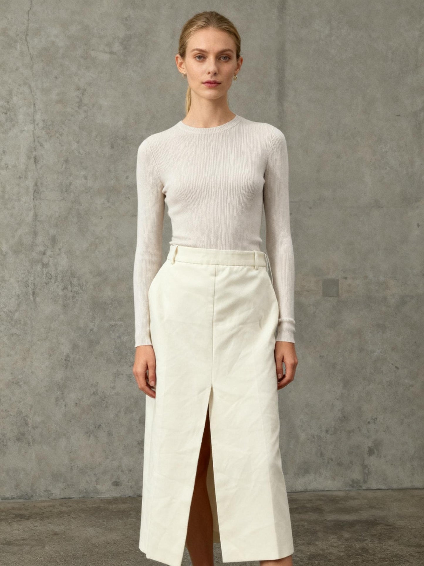 ZARA Beige Skirt Size S