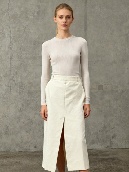 ZARA Beige Skirt Size S