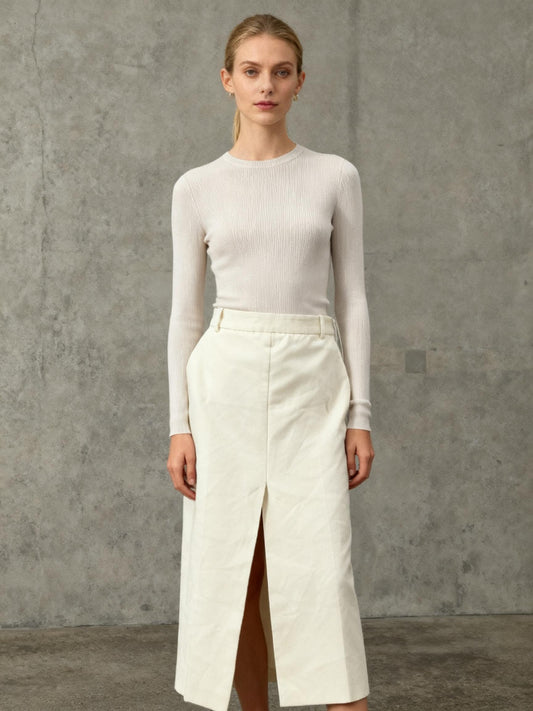 ZARA Beige Skirt Size S